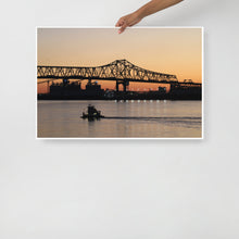 Load image into Gallery viewer, Mississippi River at Sunset: Baton Rouge, Louisiana Poster