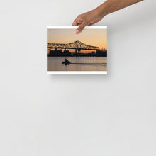 Load image into Gallery viewer, Mississippi River at Sunset: Baton Rouge, Louisiana Poster